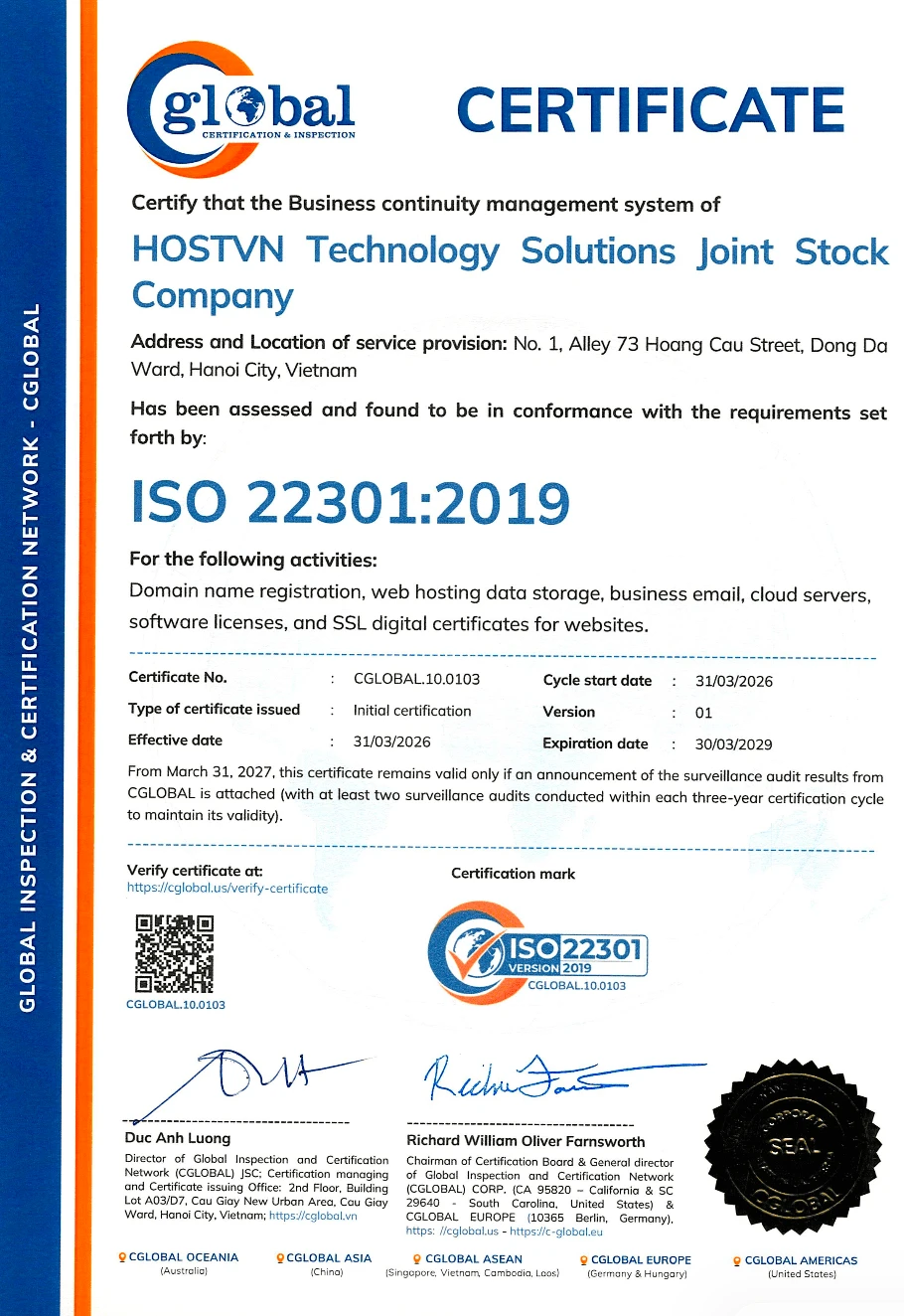 ISO 22301:2019